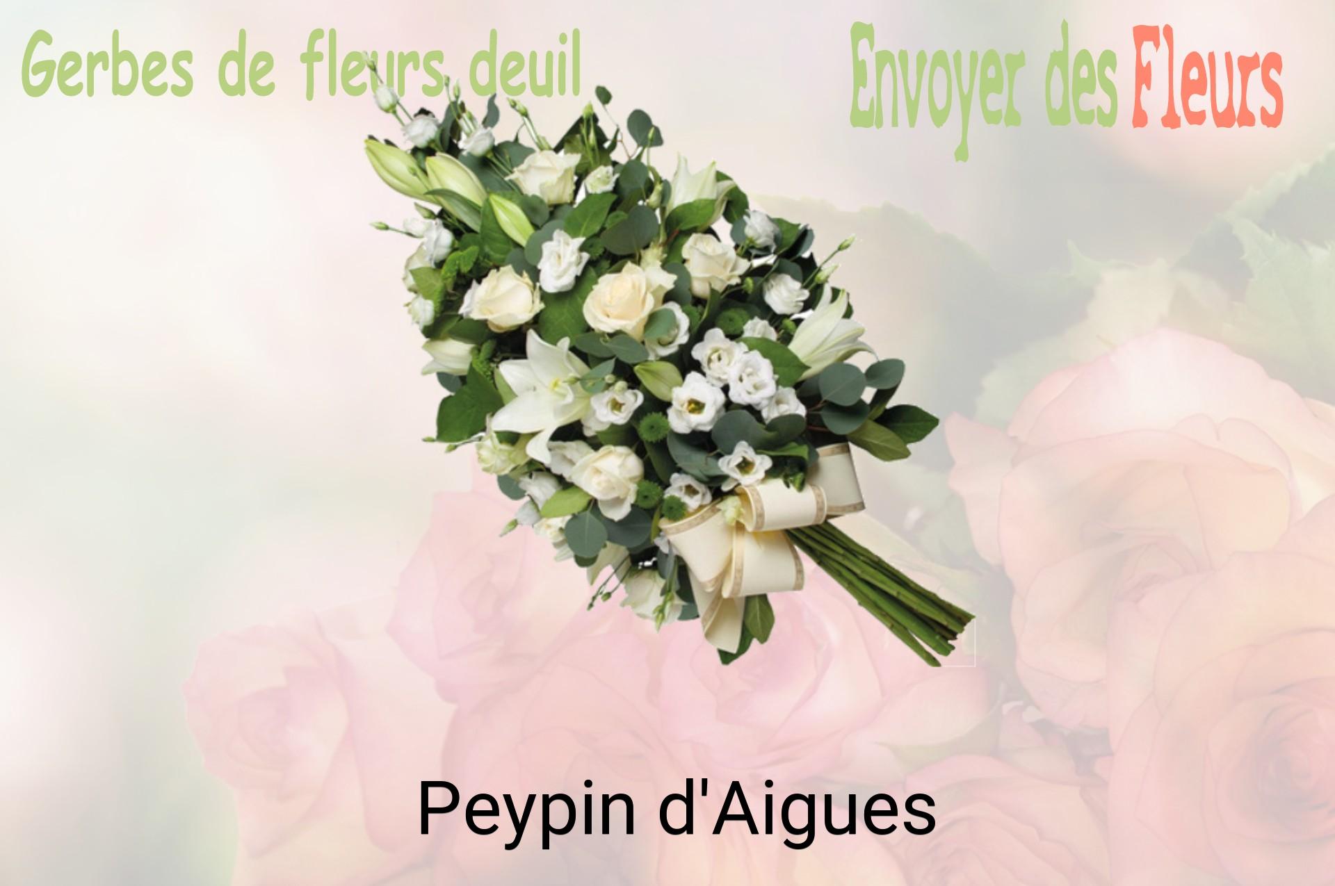 Gerbe de fleurs de deuil livrée à Peypin-d'Aigues